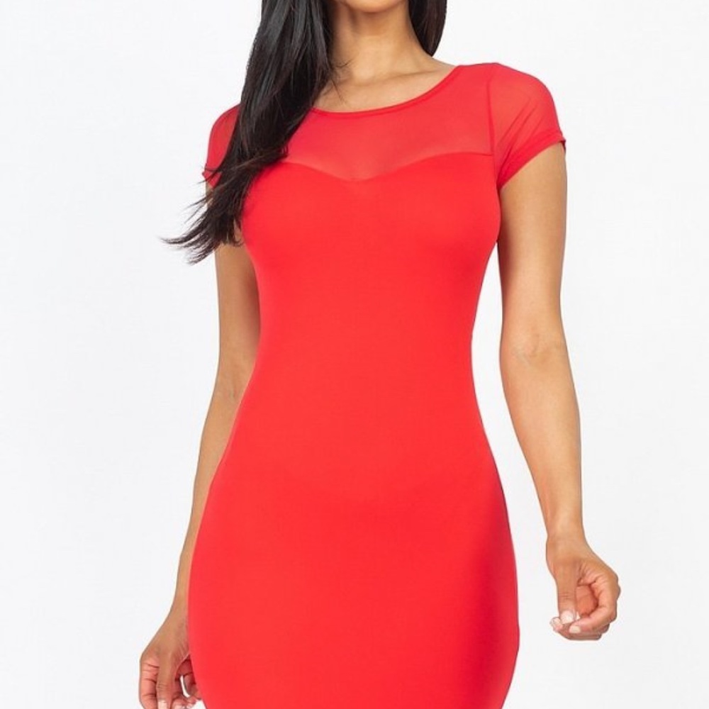 Sweetheart Mesh Dress - Picture 3 of 6